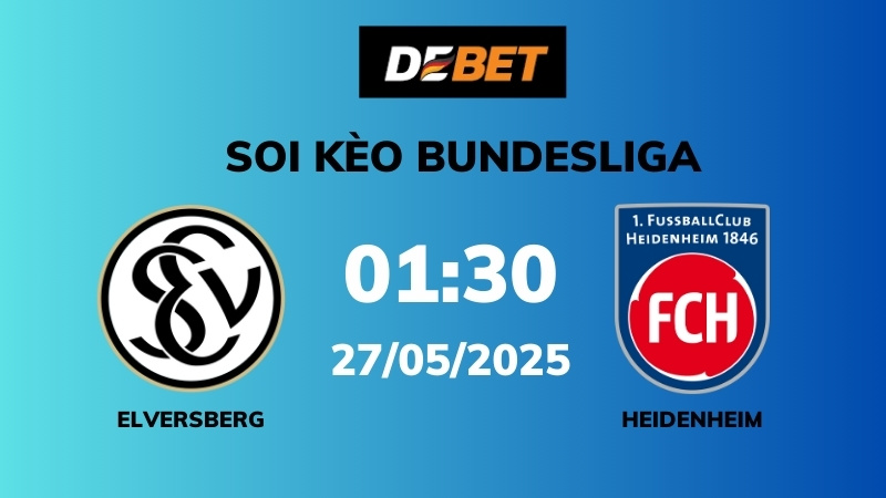 Soi kèo Elversberg vs Heidenheim – 01h30 – 27/05 – Bundesliga