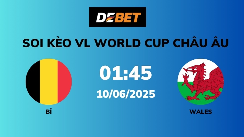 Soi kèo Bỉ vs Wales – 01h45 – 10/06 – VL World Cup Châu Âu